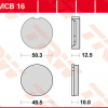 TRW Scheibenbremsbeläge MCB 016 mit ABE