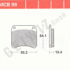 TRW Scheibenbremsbeläge MCB 99 mit ABE