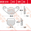 TRW Scheibenbremsbeläge MCB 519 SR ohne ABE