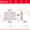 TRW Scheibenbremsbeläge MCB 521 mit ABE