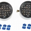 Opticparts LED Rücklicht, weiß, in Chromfassung mit CE Prüfzeichen