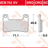 TRW Scheibenbremsbeläge MCB 752 SCR racing ohne ABE