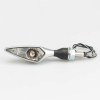 Kellermann Micro Rhombus LED, seidenmatt Verchromt FR/RL