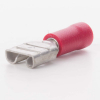 EMC Flachsteckhülse Kabelquerschnitt 0,5-1,5mm², für Stecker 6,3 x 0,8 mm, Länge 20,8mm, halbisoliert PVC, 100er Pack