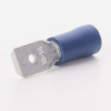EMC Flachstecker für Kabelstärke 1,5-2,5 mm², Steckerbreite 6,3 mm, teilisoliert PVC, blau, 100er pack