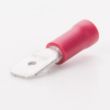 EMC Flachstecker für Kabelstärke 0,5-1,5 mm², Steckerbreite 6,3 mm, teilisoliert PVC, rot, 100er pack