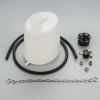 Buzzetti Benzinflaschen Set mit Haken und Absperrhahn aus Metall, Kapazität (1,5 L)