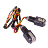 Lampa LED-Lenkerenden mit 12V LED Blink- u. Positionlicht, carbon design