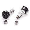 Highsider Lenkergewichte CURVE-schwarz - Alu -universal für Innendurchmesser 12-22 mm - Paar