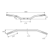 TRW Stahl-Lenker MCL124SC | Chrom Speedfighter 22mm / 860mm