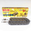D.I.D Kette X-Ring verstärkt VX, 525, 120, Schwarz mit Hohlnietschloß / nutzbar bis 96kW (130PS) / bis 1000ccm