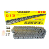 D.I.D Kette X-Ring verstärkt VX3, 525, 122, Stahl  mit Hohlnietschloß / nutzbar bis 96kW (130PS) / bis 1000ccm