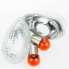 Geiwiz Blinkerglas für Yamaha Klar/Birne Orange Paar Vergl. Nr. 5PW-8333A/8334A-00, E-GEPR.