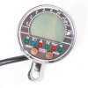 Acewell ACE-2853AP - Tachometer und Drehzahlmesser mit Kraftstoffanzeige, Alu-Gehäuse-poliert