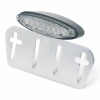 SHIN YO LED-Mini-Rücklicht 255-999 auf Halter mit Nummernschildplatte, Gehäuse schwarz (WG)