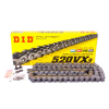 D.I.D Kette X-Ring VX3 520, 102 Schwarz mit Hohlnietschloß / nutzbar bis 96kW (130PS) / bis 750ccm