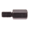 Geiwiz Spiegeladapter 10mm Aussengewinde linksgew./ 10 mm Innengewinde (Spiegel) linksgew. Schwarz