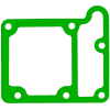 Geiwiz Ölwannendeckeldichtung Vergl.-nr. 11060-1485  für Kawasaki W1/W2 650 BJ.1966 - 1969