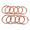 Geiwiz 43,9 x 36,0 x 3,5 (Außen/Innen/Höhe) Krümmerdichtung Kupfer-Hohlring 10er Pack (Vergl.Nr: 11009-1856)
