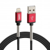 Lampa Micro-USB-Kabel 1M, schwarz, Universal (Laden und Synchronisieren)