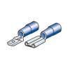 Lampa Kit 40 flache Kabelenden - blau