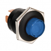 Lampa Tastschalter mit LED blau - 12/24V