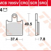 TRW Scheibenbremsbeläge MCB 789 SCR racing ohne ABE