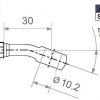 TRW Fitting 10,2 mm, 20° gewinkelt, gelb
