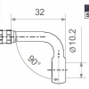 TRW Fitting 10,2 mm, 90° gewinkelt, Titan