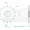 Esjot Stahl Kettenritzel 14Z 520