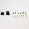 Geiwiz Vielfachstecker JP2,8 SW6 polig SCHWARZ