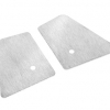 Opticparts Beifahrer-Trittbleche, VA gebürstet für Yamaha Aerox/Nitro