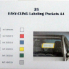 EASY-CLING Preisauszeichnungstaschen für Schaufenster, Taschen 25 Stck
