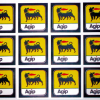 Aufkleber Agip (4x4) x 12