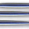 Quattroerre Aufkleberset (6 St.), 7cm, 3D Optik Blau Alu eloxiert