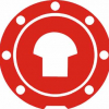 Quattroerre Aufkleber Tankdeckel , (3D Optik rot,eloxiert)