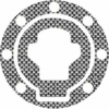 Quattroerre Aufkleber Tankdeckel , (3D Carbonlook)