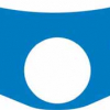 Quattroerre Aufkleber Gabelbrücke, (3D Optik blau,eloxiert)
