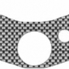 Quattroerre Aufkleber Gabelbrücke, (Real fiber)