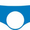 Quattroerre Aufkleber Gabelbrücke, (3D Optik blau,eloxiert)