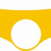 Quattroerre Aufkleber Gabelbrücke, (3D Optik gelb,eloxiert)