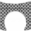 Quattroerre Aufkleber Gabelbrücke, (Real fiber)