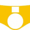 Quattroerre Aufkleber Gabelbrücke, (3D Optik gelb,eloxiert)