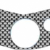 Quattroerre Aufkleber Gabelbrücke, (3D Carbonlook)