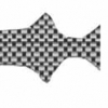 Quattroerre Aufkleber Gabelbrücke, (Real fiber)