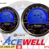 Acewell ACE-2900AP  Drehzahlmesser und Temperaturanzeige Alu-poliert