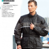 Germas Regenjacke Leeds sw/grau XS